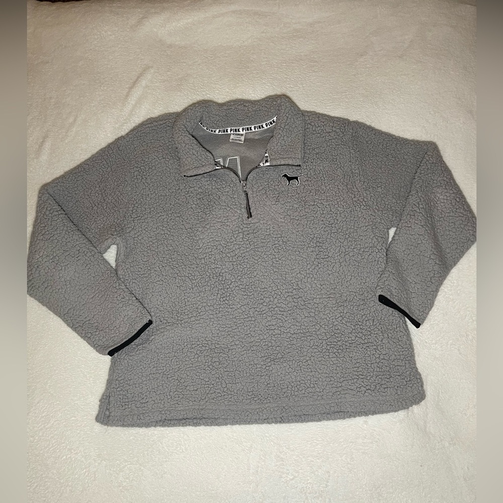 PINK Sherpa Quarter Zip